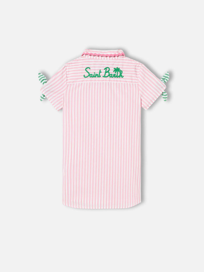 Girl Striped Shirt Dress __single__