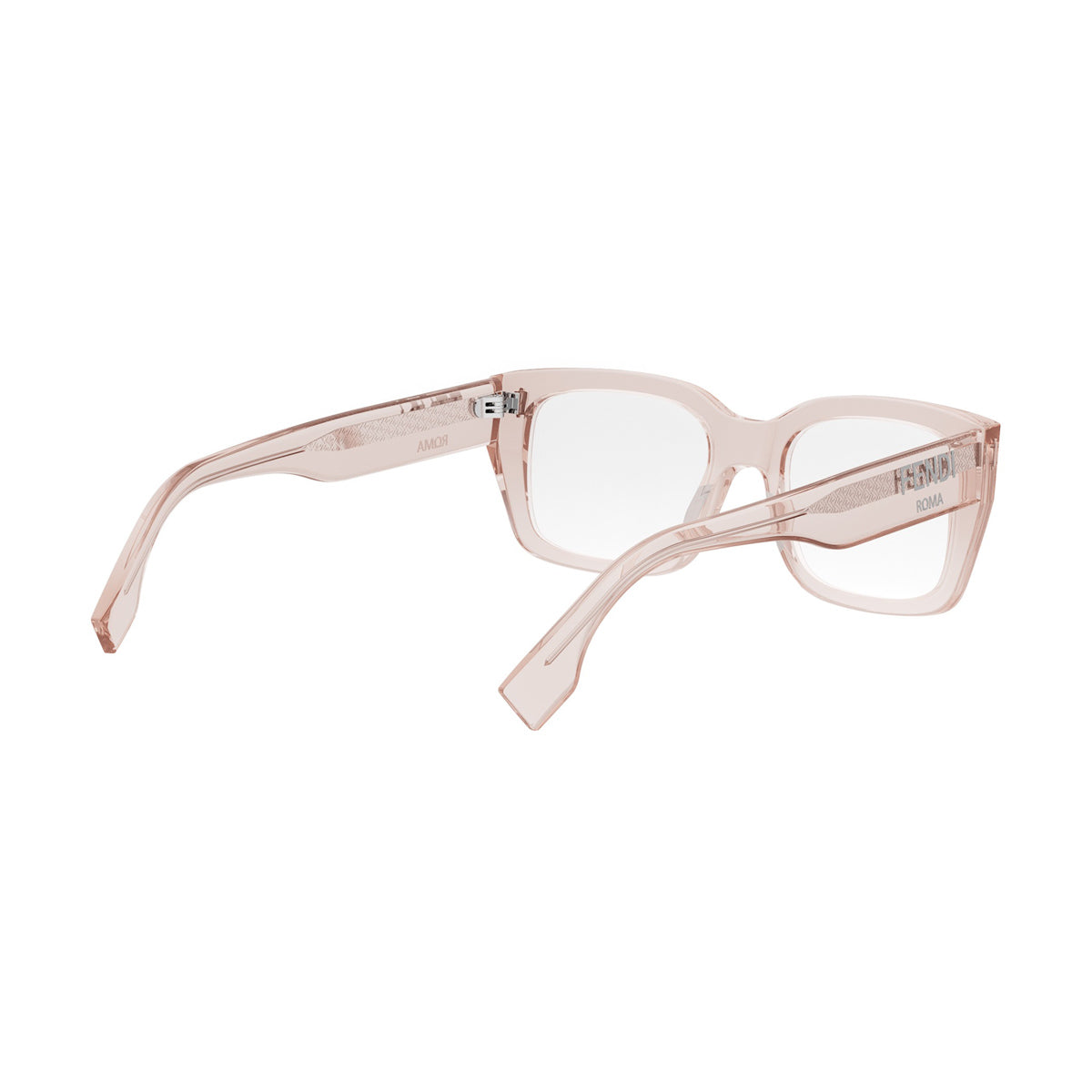 FE50094I Fendi Roma 072 Rosa trasparente Acetate Occhiali Da Vista