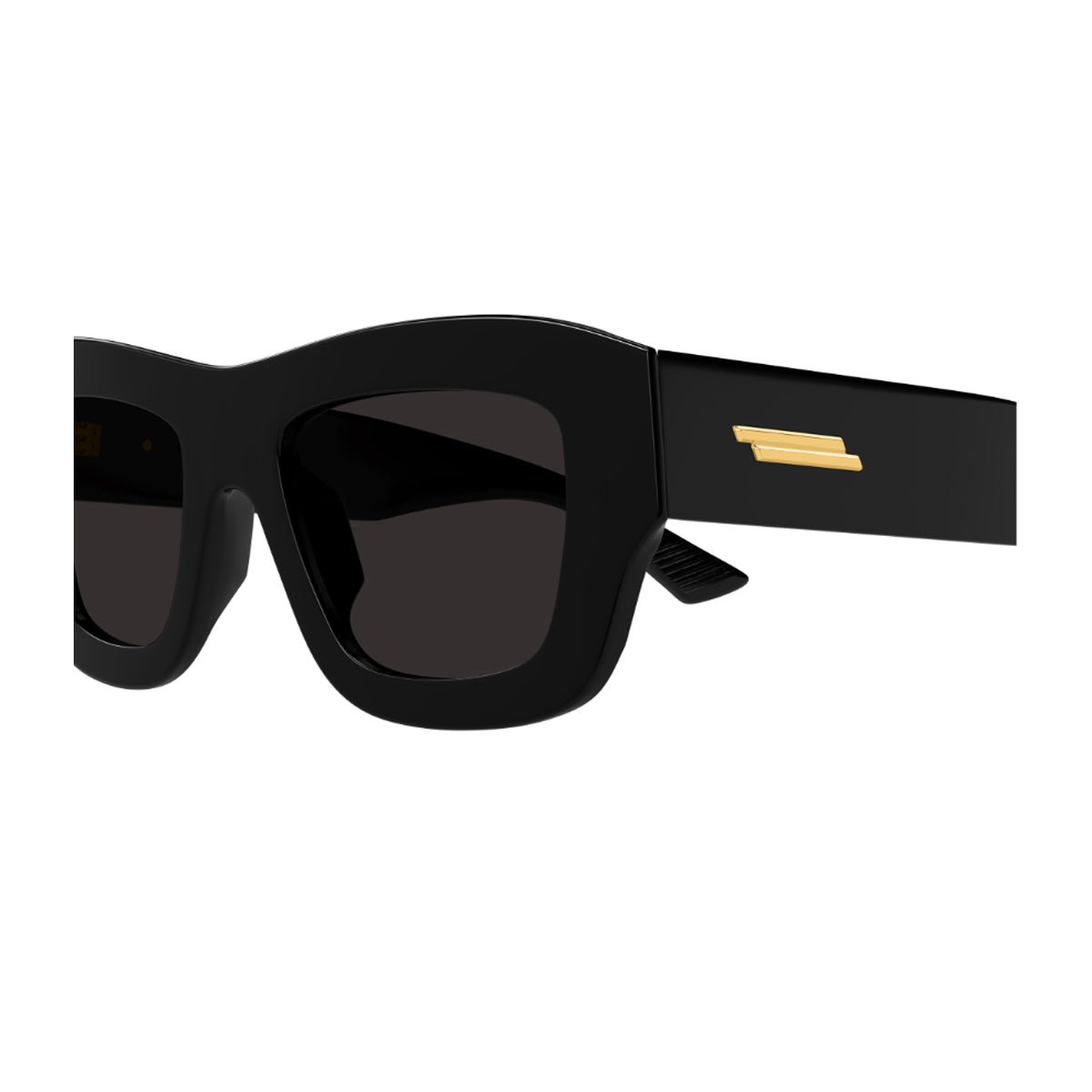 Bottega Veneta BV1357S Linea Ribbon 001 Black Grey Nero Recycled Acetate Occhiali Da Sole