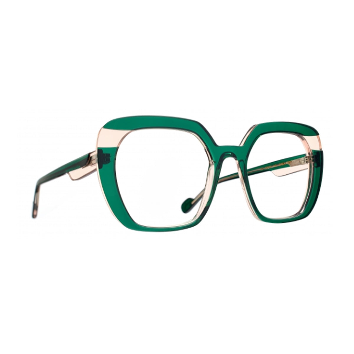 Caroline Abram Orea 767 Green Peach Verde Acetate Occhiali Da Vista