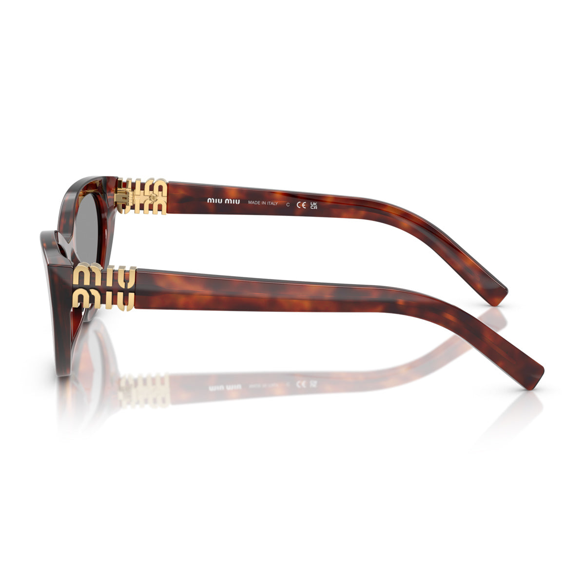 Miu 0MU A04S 21C40O Havana Mahogany Marrone Acetate Occhiali Da Sole