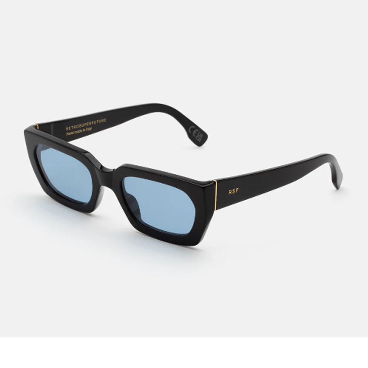 Retrosuperfuture TEDDY AZURE Black Azzurro Nero Acetate Occhiali Da Sole