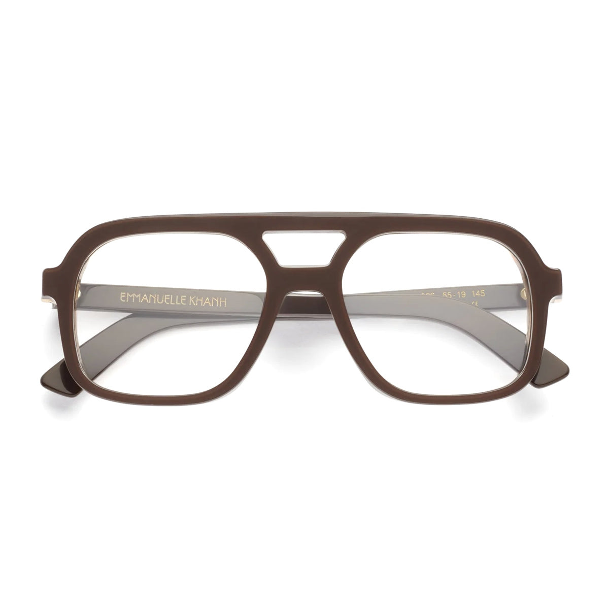 Emmanuelle Khanh Massa 966 Marrone-Laque Chocolat Acetate Occhiali Da Vista