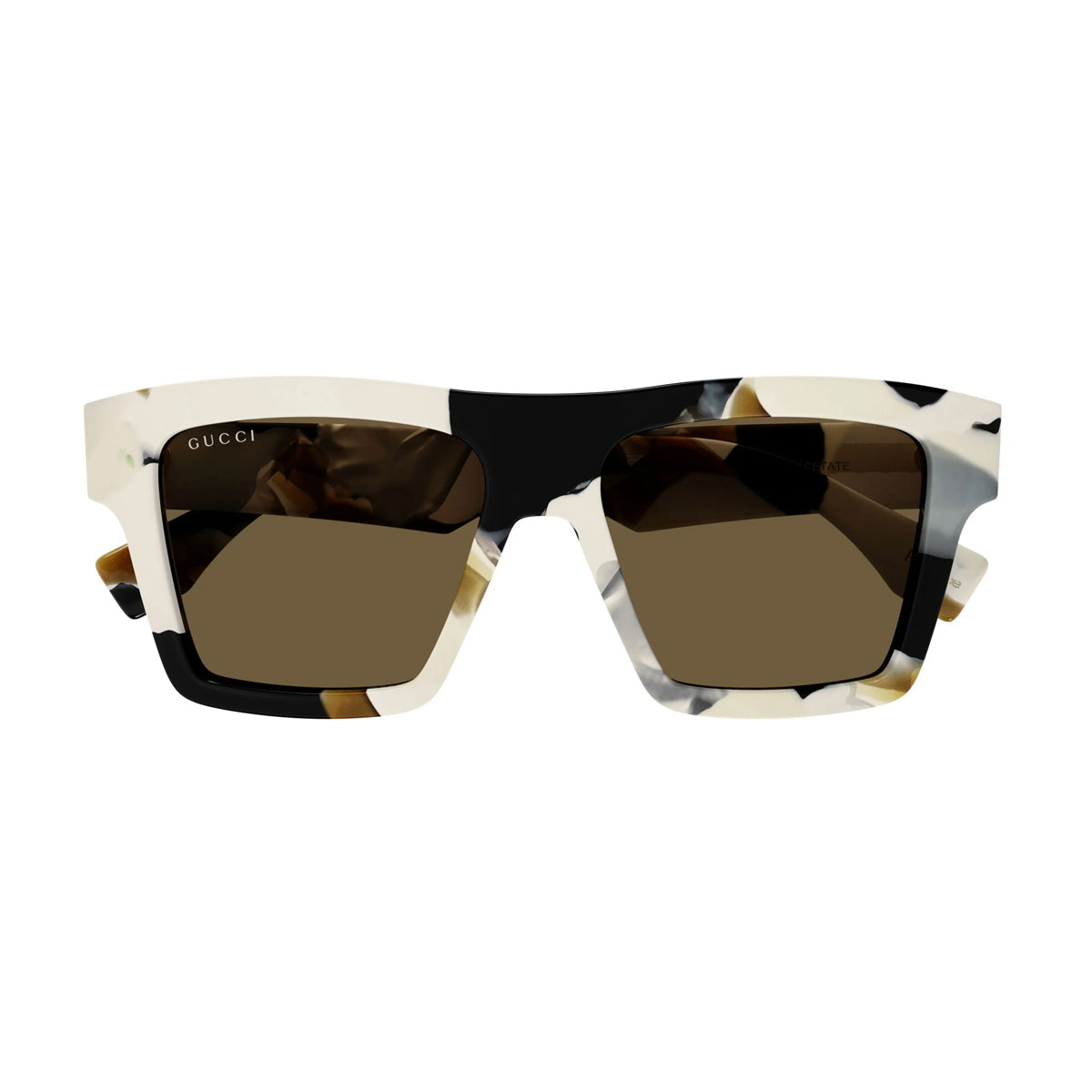 GG1623S Linea Lettering 002 Bianco Recycled Acetate Occhiali Sole