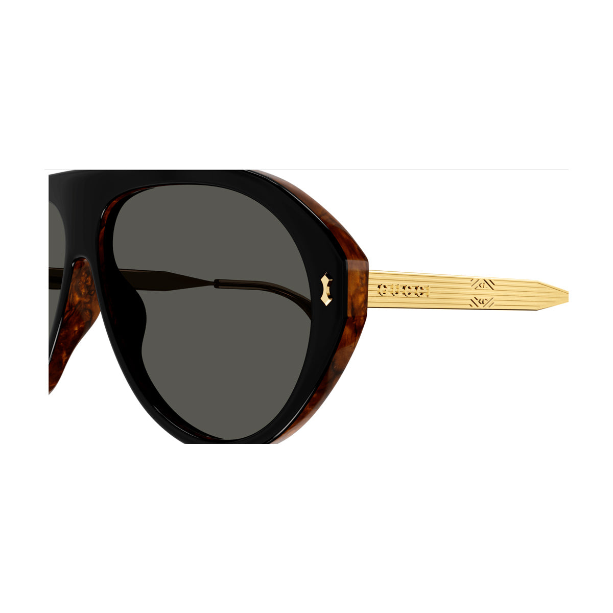 Gucci GG1515S Linea Lettering 001 Nero Acetate/metal Occhiali Sole