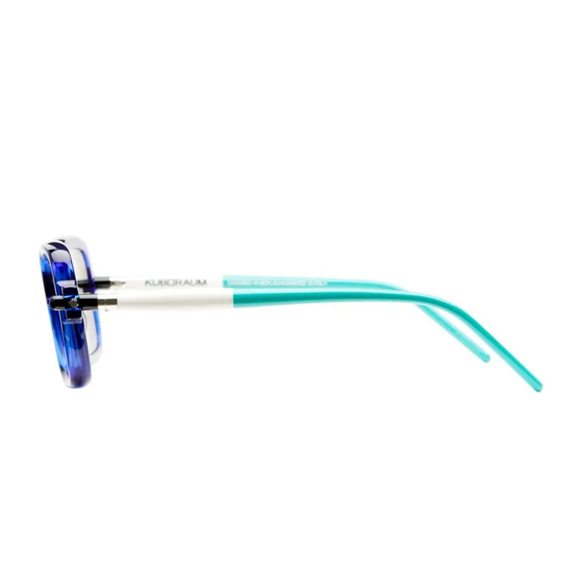 Kuboraum Maske P2 BC Blue White Blu Acetato Mazzucchelli Occhiali Da Vista