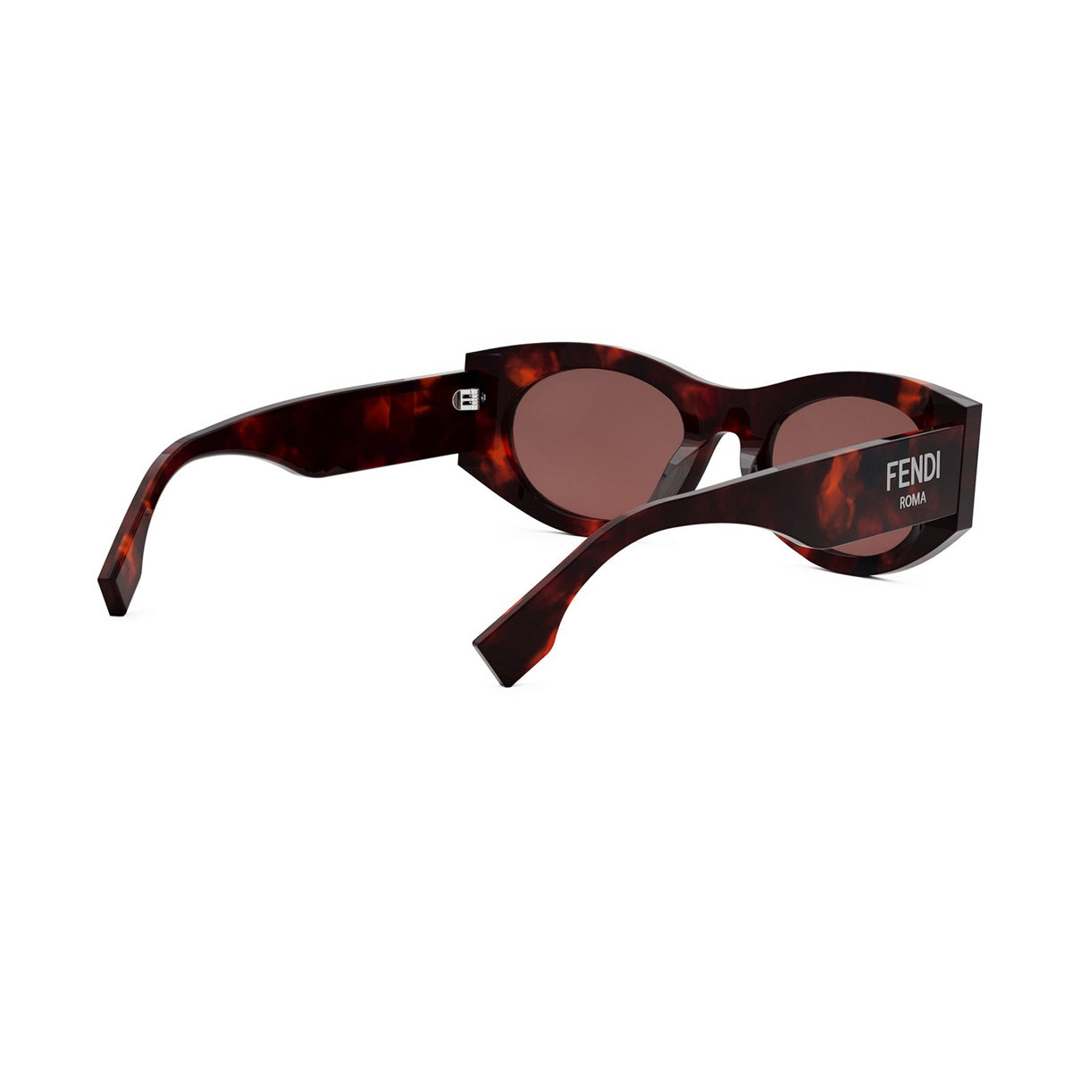 Fendi FE40125I Roma 54S Havana Rosso Acetate Occhiali Da Sole