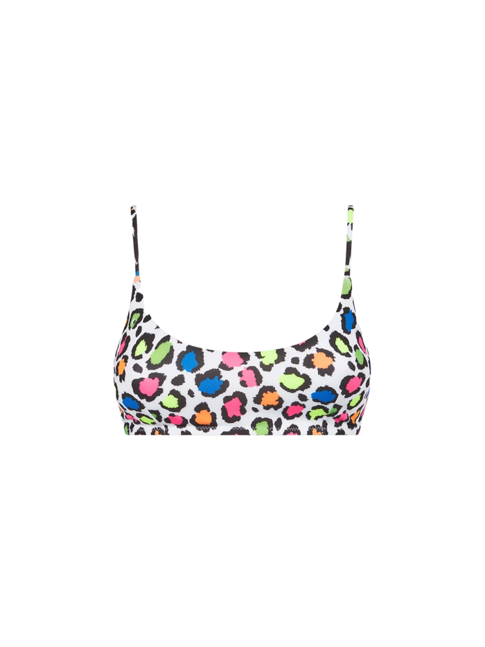Judy Animalier Print Bralette Bikini Top