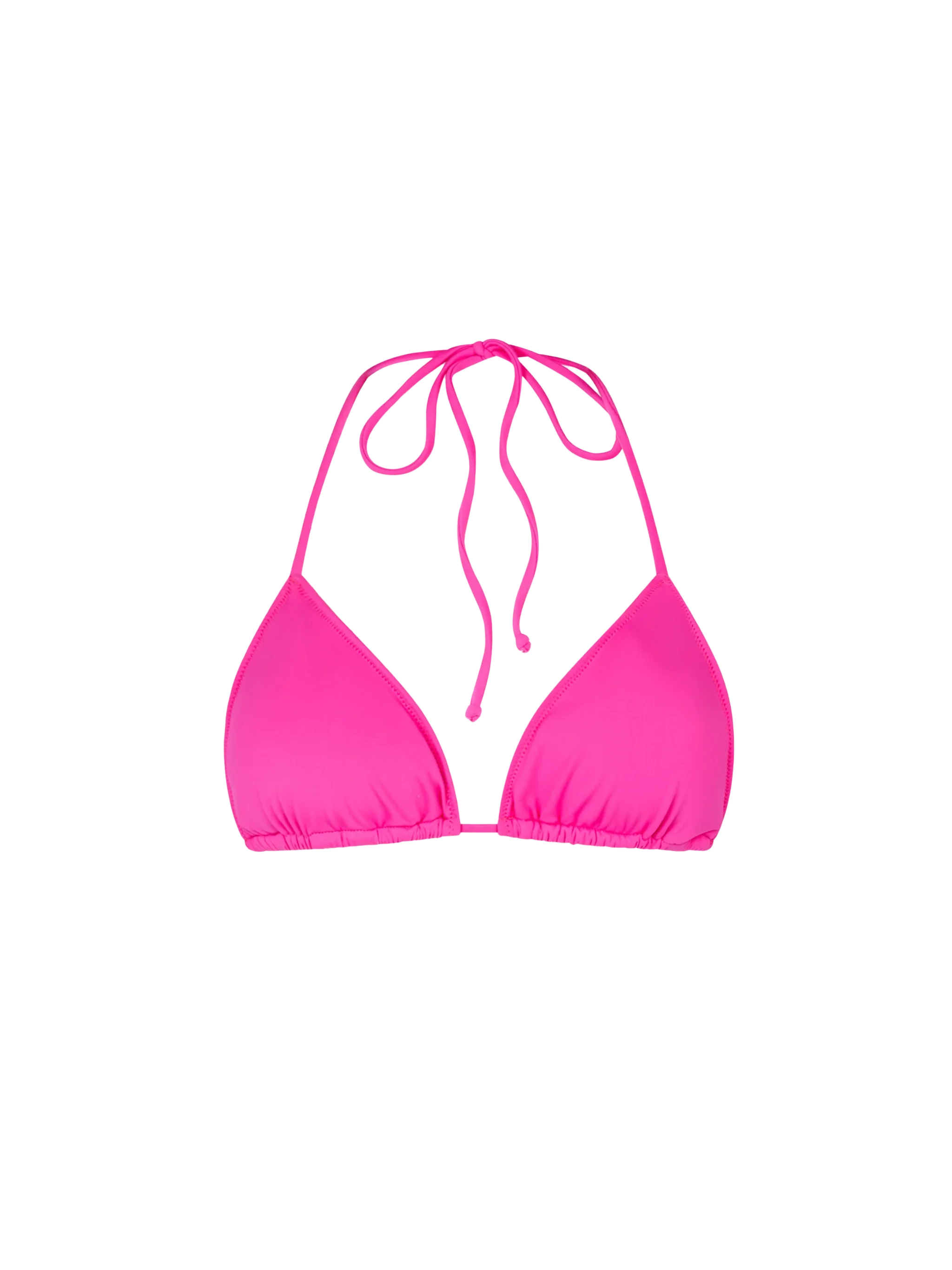 Leah Fuchsia Triangle Bikini Top Pink