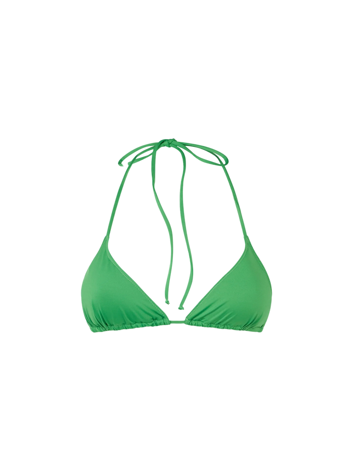 Leah Green Triangle Bikini Top