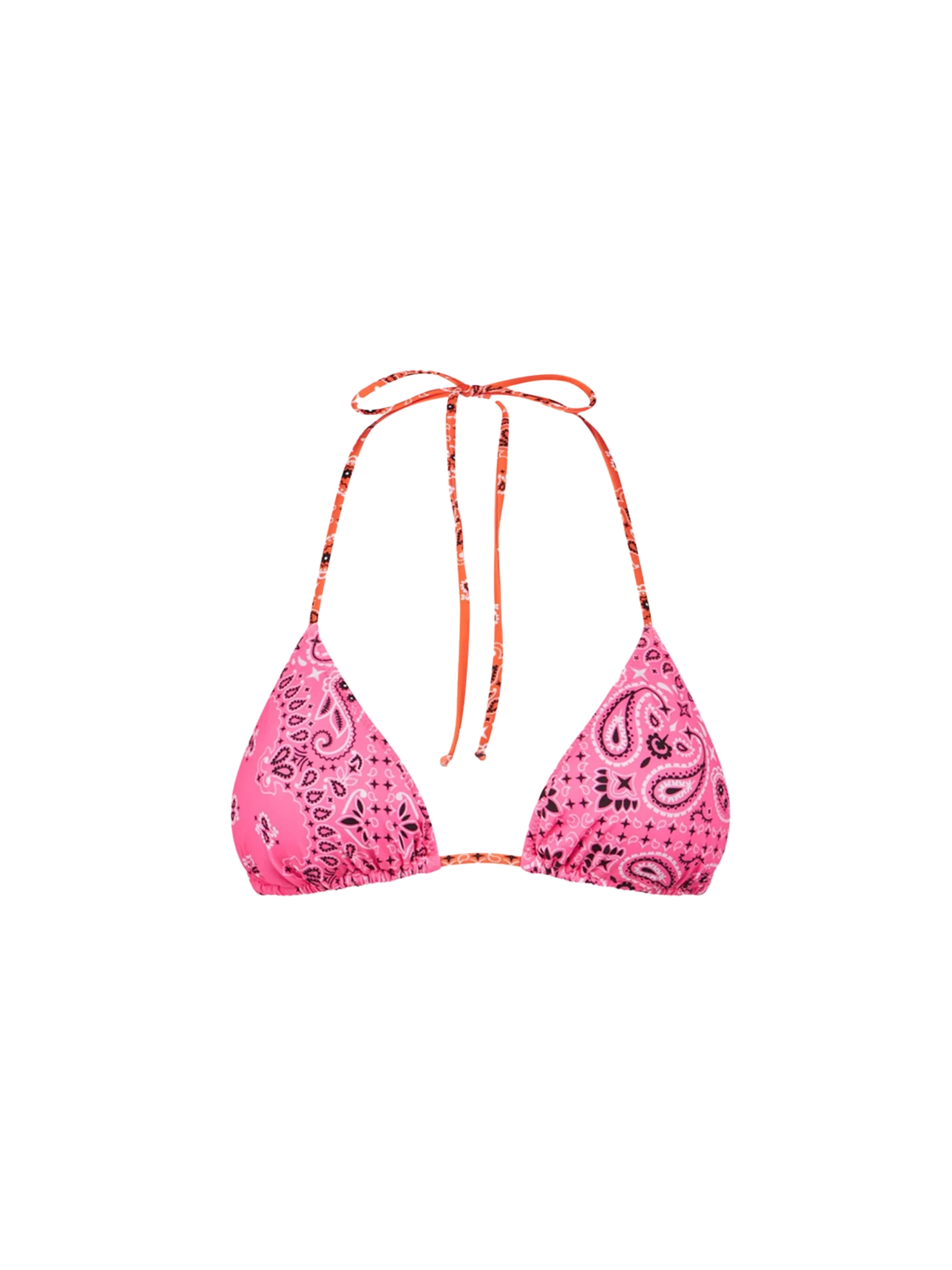 Leah Bandana Triangle Bikini Top Pink