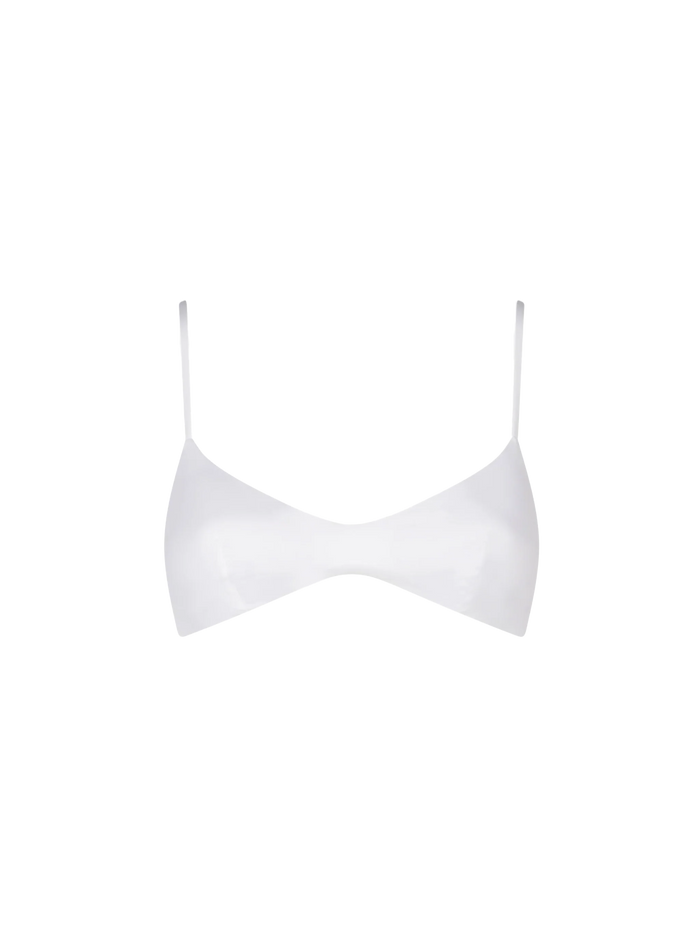 May White Bralette Bikini Top
