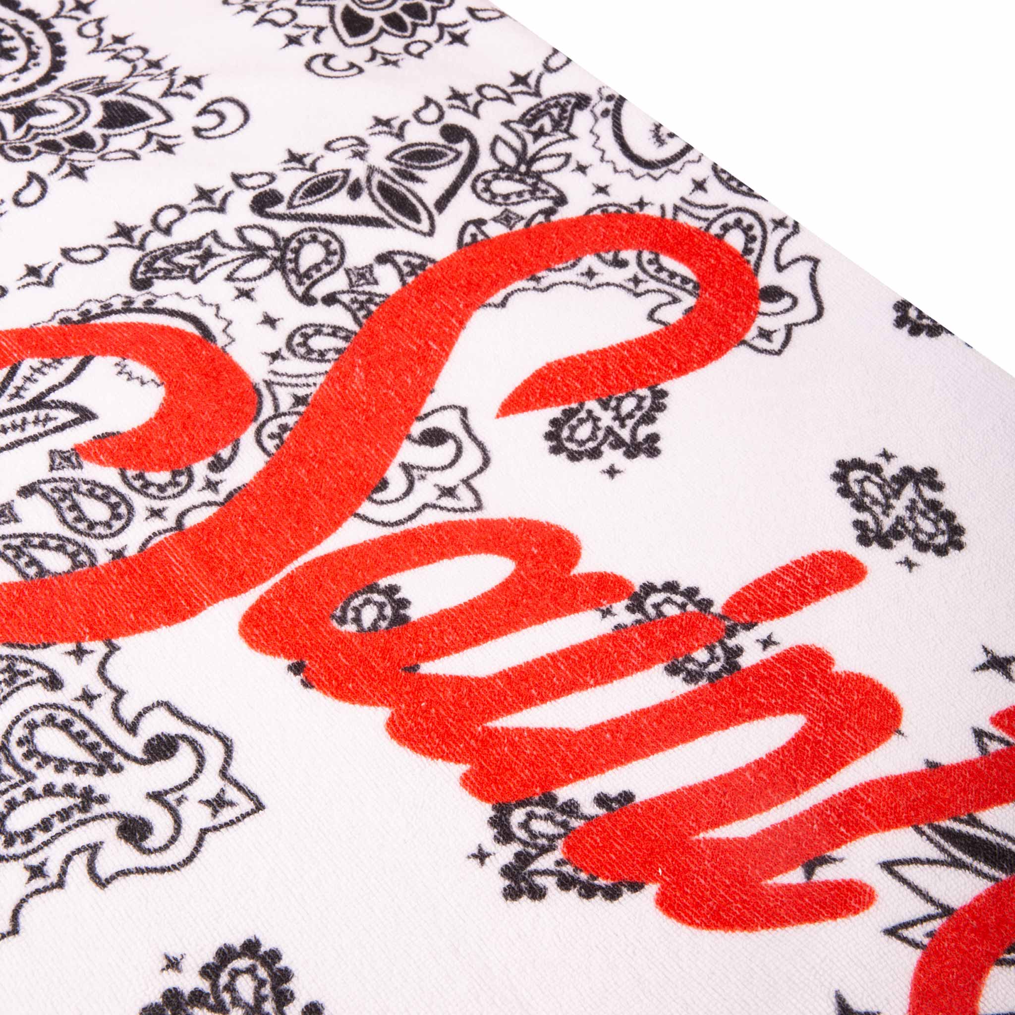 Soft Terry Beach Towel With White Bandanna Print