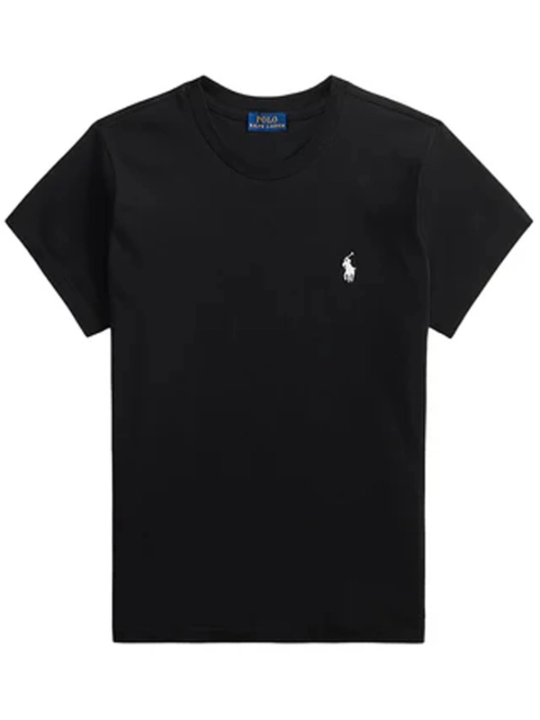 Ralph Lauren Crewneck Tee Black Women >> Rtw T-shirts Polo