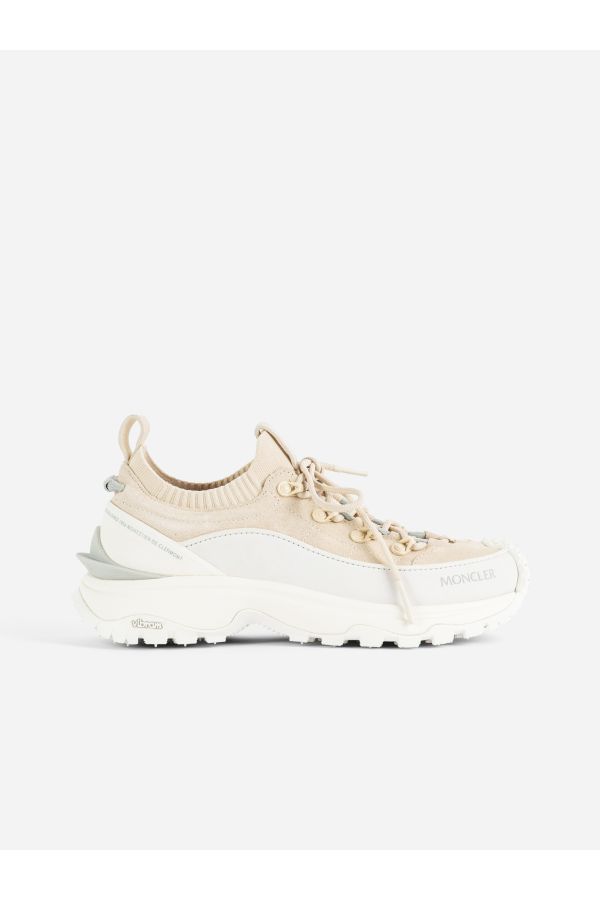 Moncler Knit sneaker in beige
