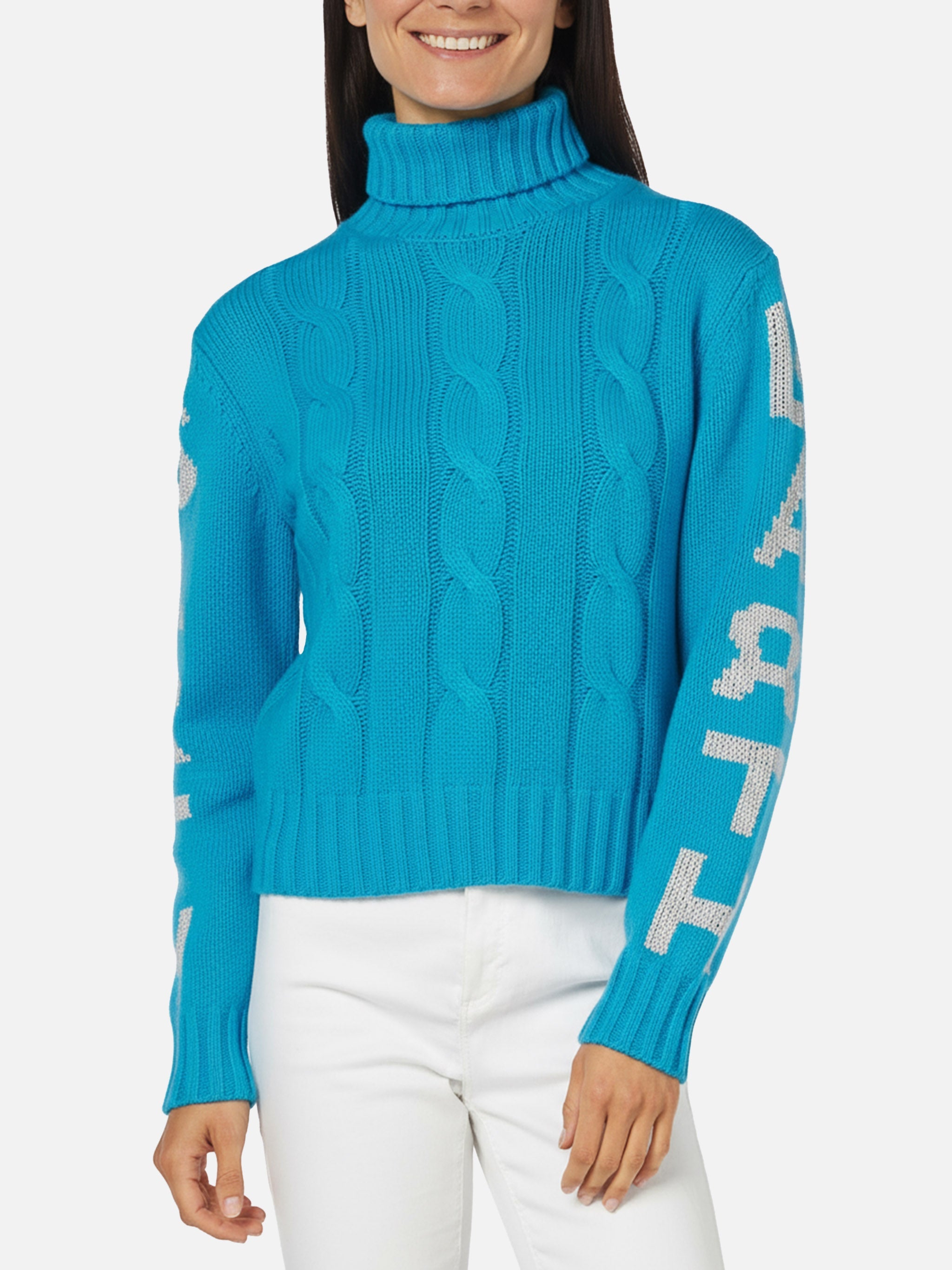 Logo Jacquard Adler Turtleneck Sweater __single__ Knitwear