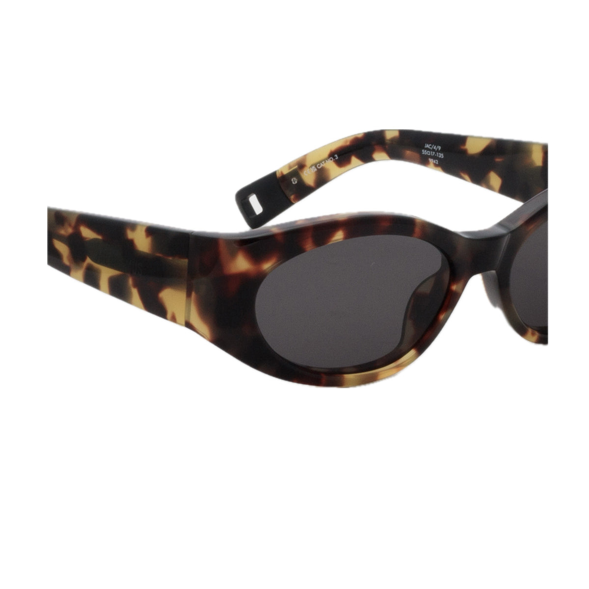 Jacquemus Les lunettes JAC4 Ovalo linea Sculptures C9 T-Shell Marrone Acetate Occhiali Da Sole
