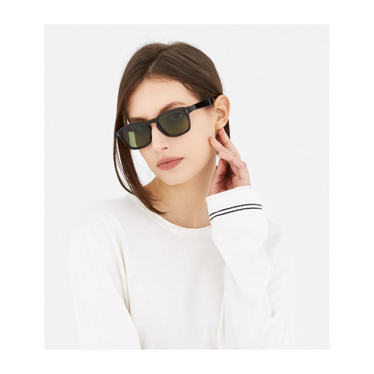 Retrosuperfuture LUCE 3627 GREEN Havana Marrone Acetate Occhiali Da Sole