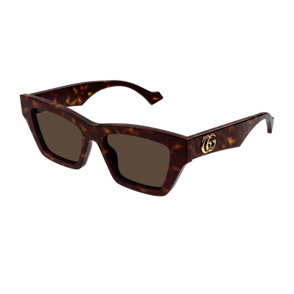 Gucci GG1753S Linea Emblem 002 Havana Brown Recycled Acetate Occhiali Da Sole