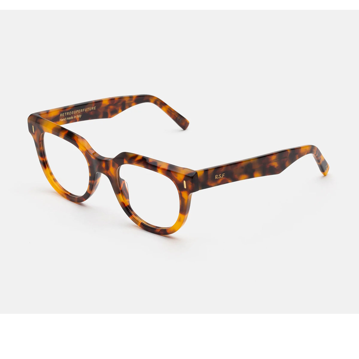 Numero 82 Spotted Arancione Celluloid Occhiali Vista