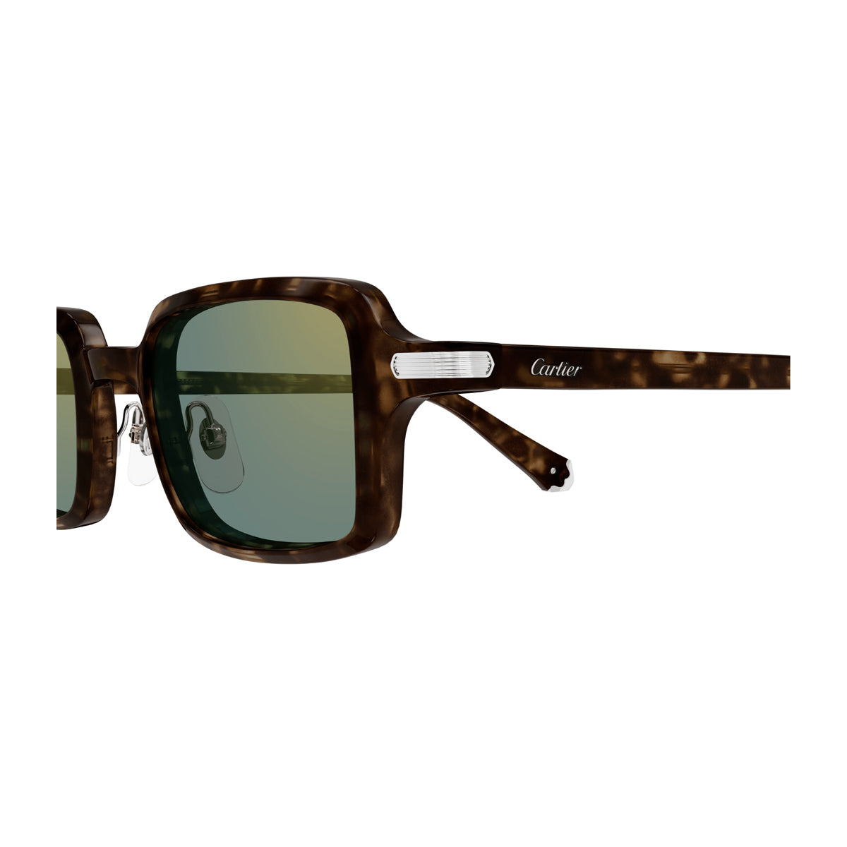 Cartier CT0539S Première de 002 Havana Green Acetate Occhiali Da Vista