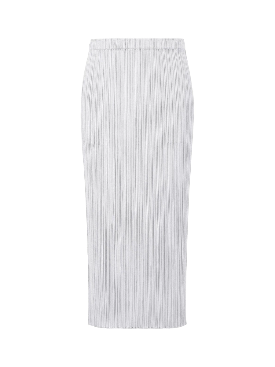 Issey Miyake Pleats Please Basics Skirt Light Grey Women >> Rtw