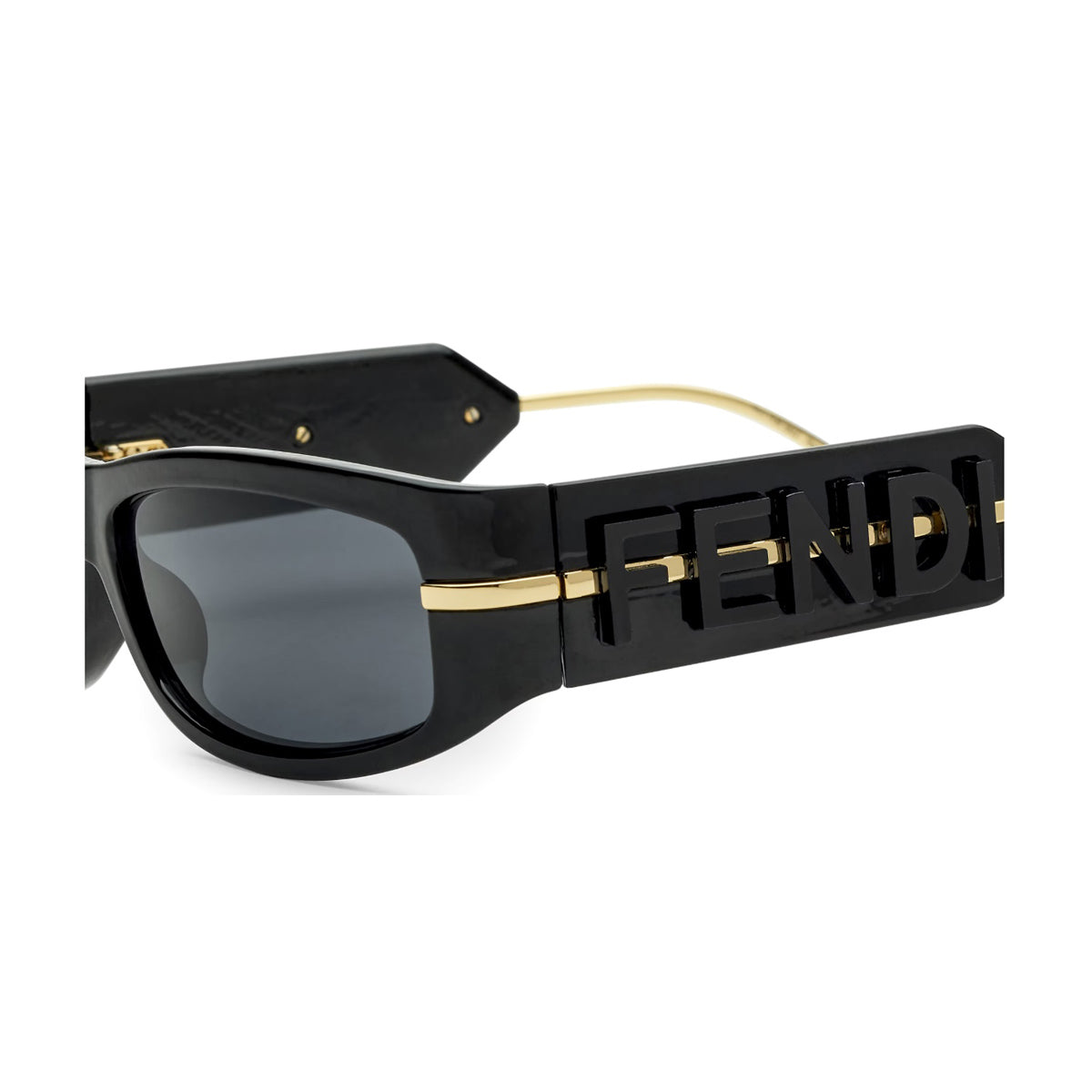 FE40120I Fendigraphy 01a Nero Acetate/metal Occhiali Sole