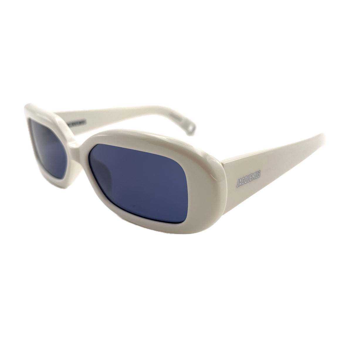 Jacquemus Les lunettes Rond Carré JAC 11 C2 White Bianco Acetate Occhiali Sole