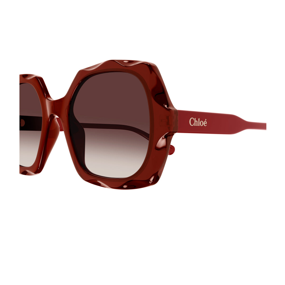 Chloé CH0226S Linea 006 Red Brown Rosso Acetate Occhiali Da Sole