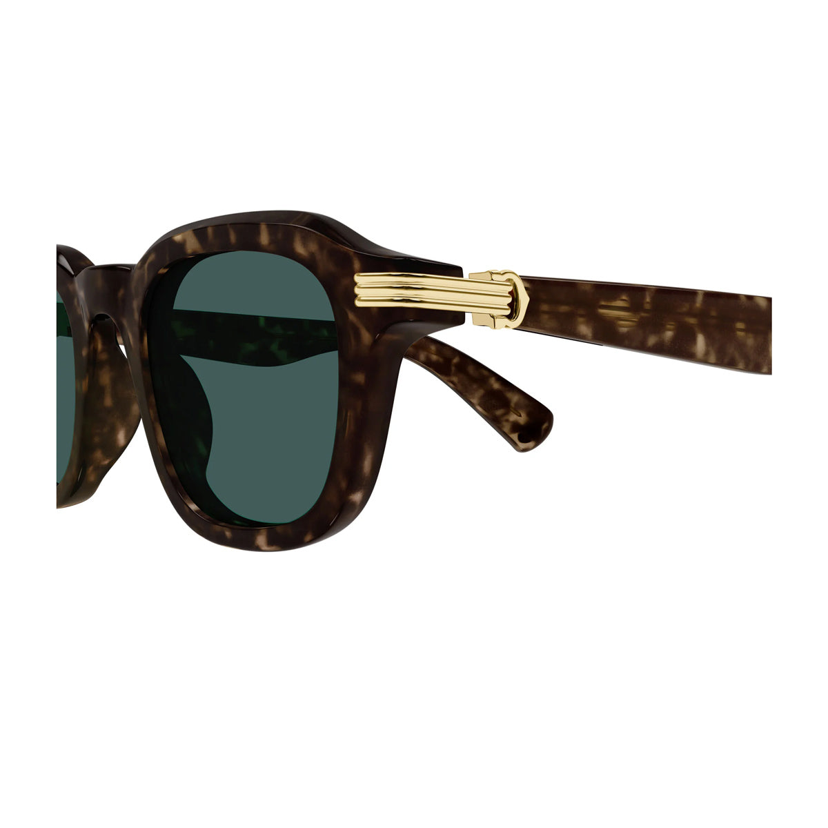 Cartier CT0536S Première de 002 Havana Green Marrone Acetate Occhiali Da Sole