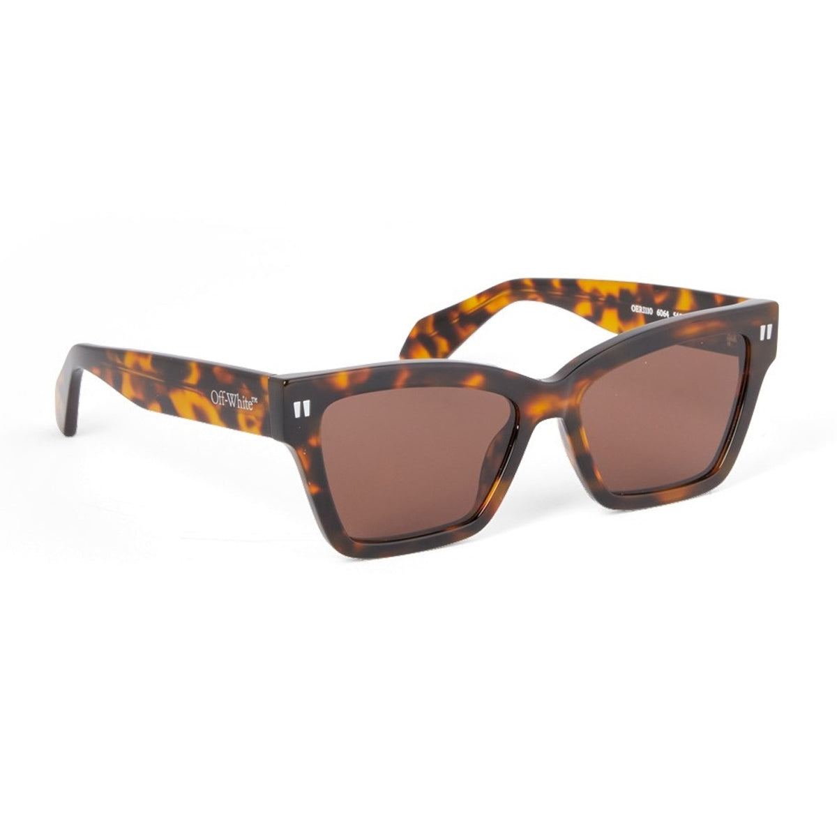 Off White OERI110 CINCINNATI 6064 Havana Brown Marrone Acetate Occhiali Da Sole