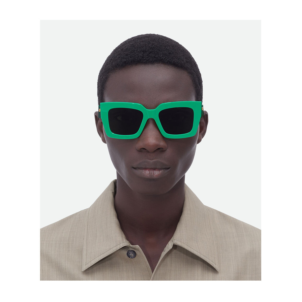BV1212S LINEA NEW CLASSIC 003 Verde Recycled Acetate Occhiali Sole