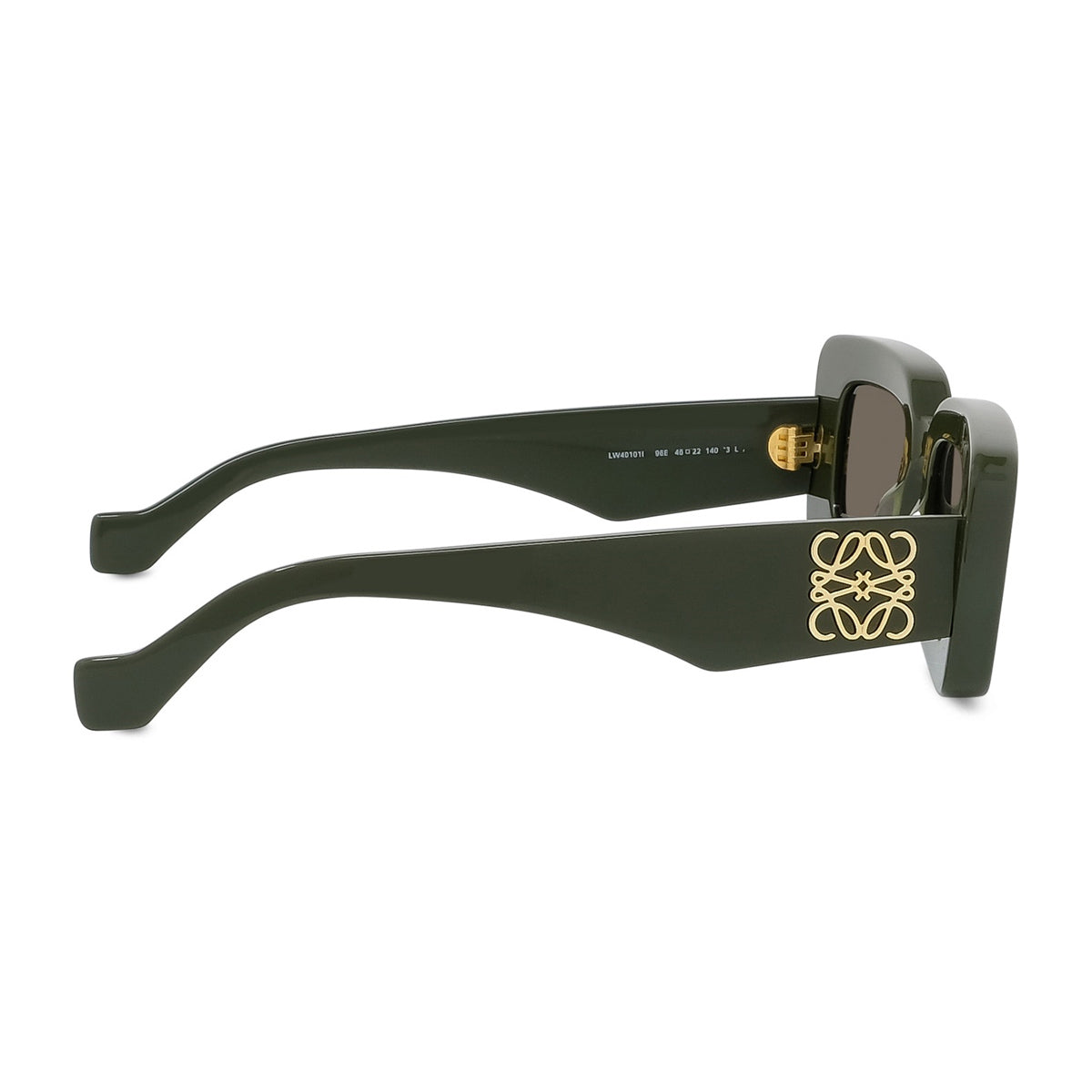 Loewe LW40101I Anagram 95E Verde Lucido Acetate Occhiali Da Sole