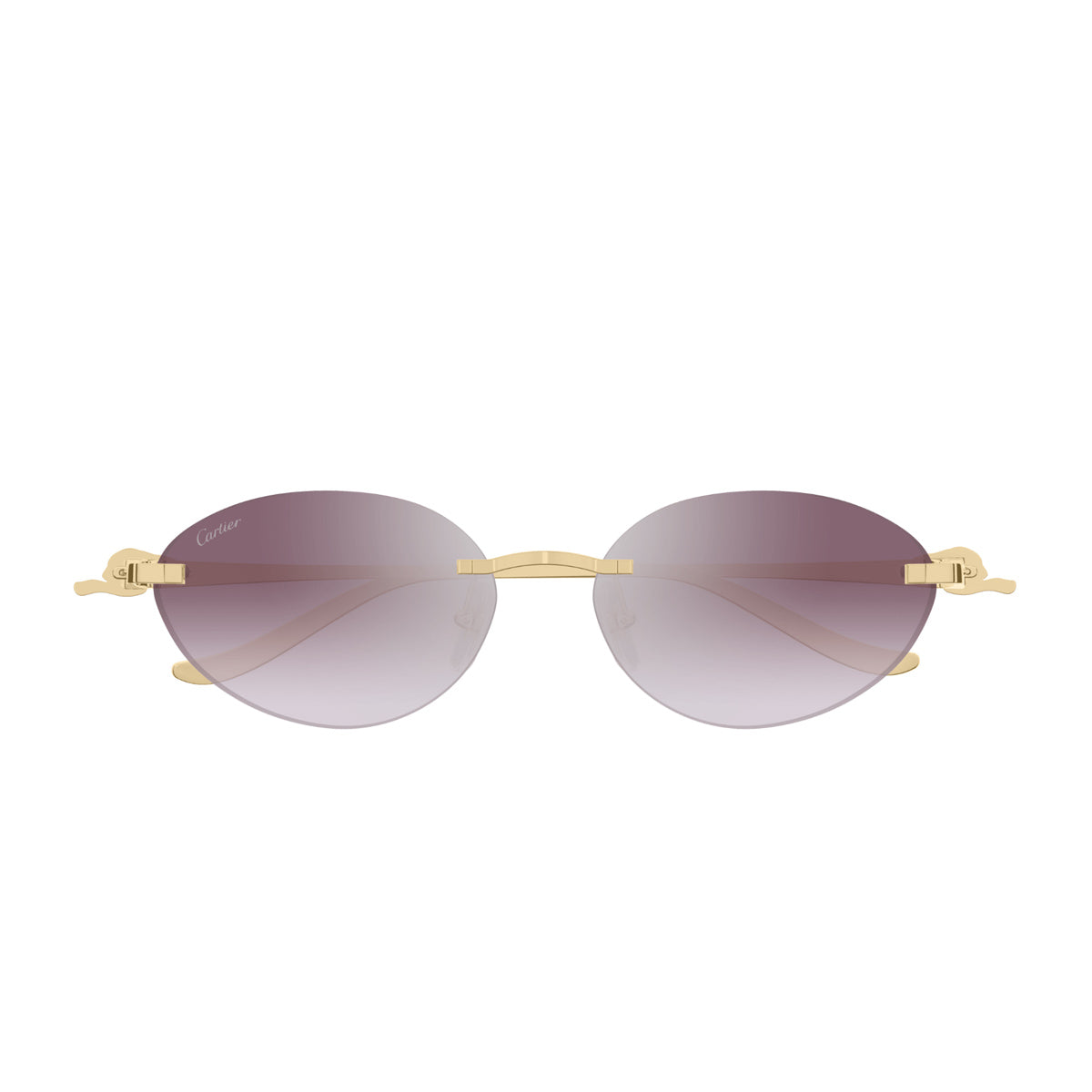 Cartier CT0504S Panthère De 004 Gold Violet Oro Metal Occhiali Da Sole