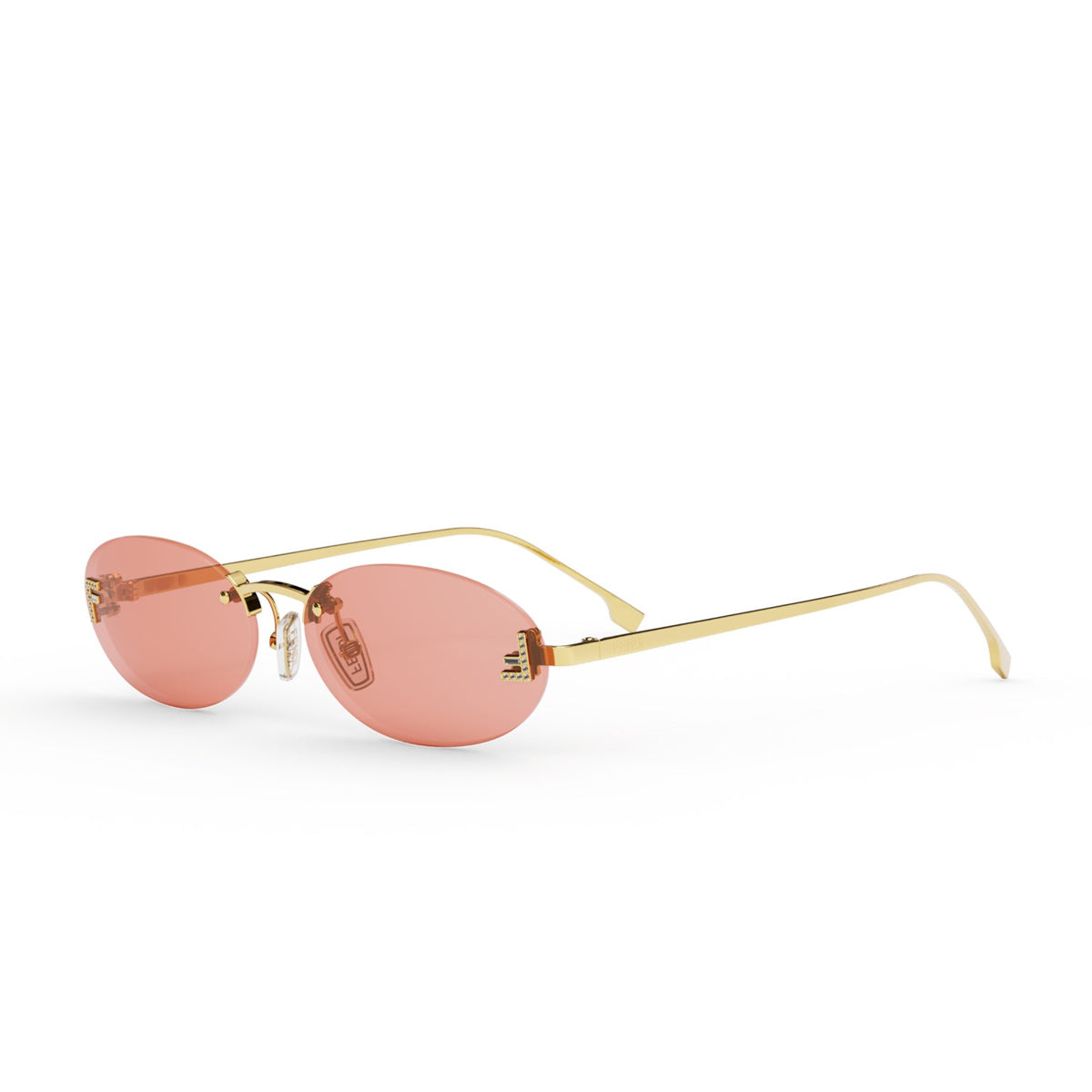 FE4075US 30S Oro Fendi First Crystal Metal Occhiali Da Sole