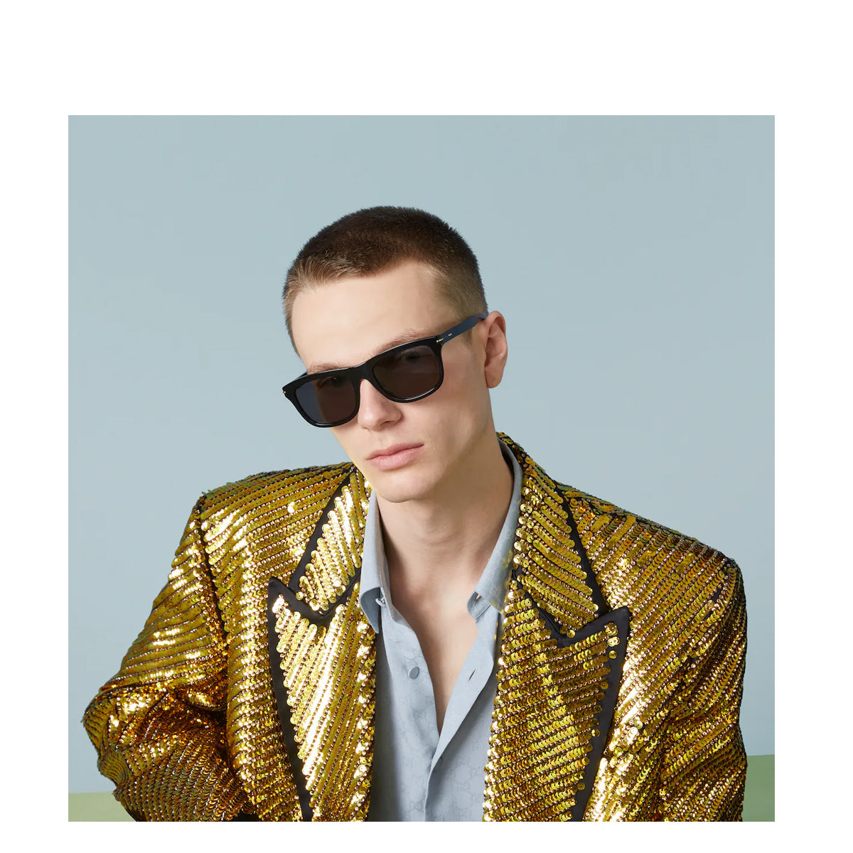 GG1444S 001 Nero Acetate Occhiali Sole