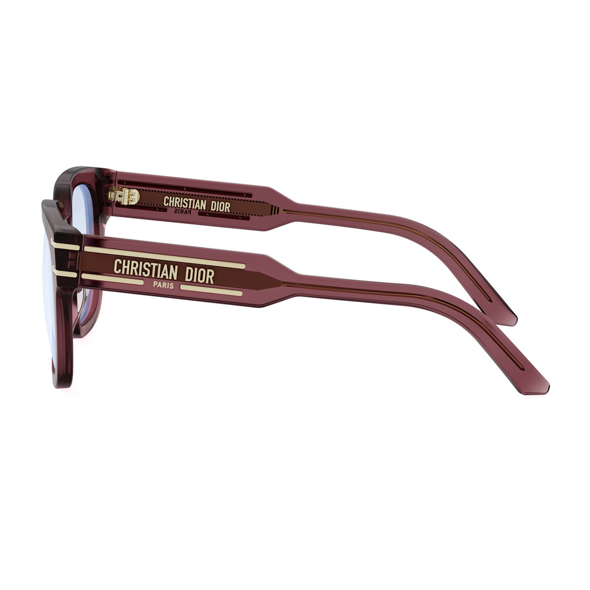 DiorSignatureO S5I 35BB Bordeaux Transparent Rosso Acetate Occhiali Da Vista