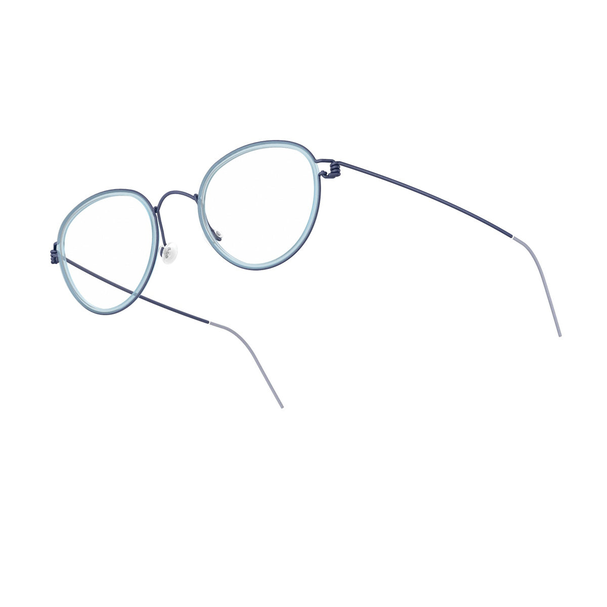 Lindberg Kid Teen Air Rim Jackie U13-U13-U13-K114M Blu Matte Acetate/titanium Occhiali Da Vista