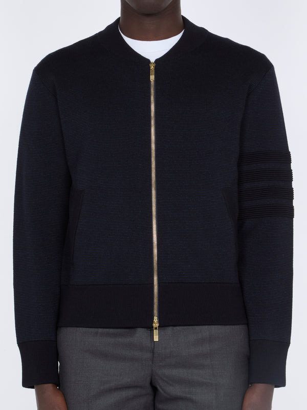 Thom Browne Merino wool jacket in navy