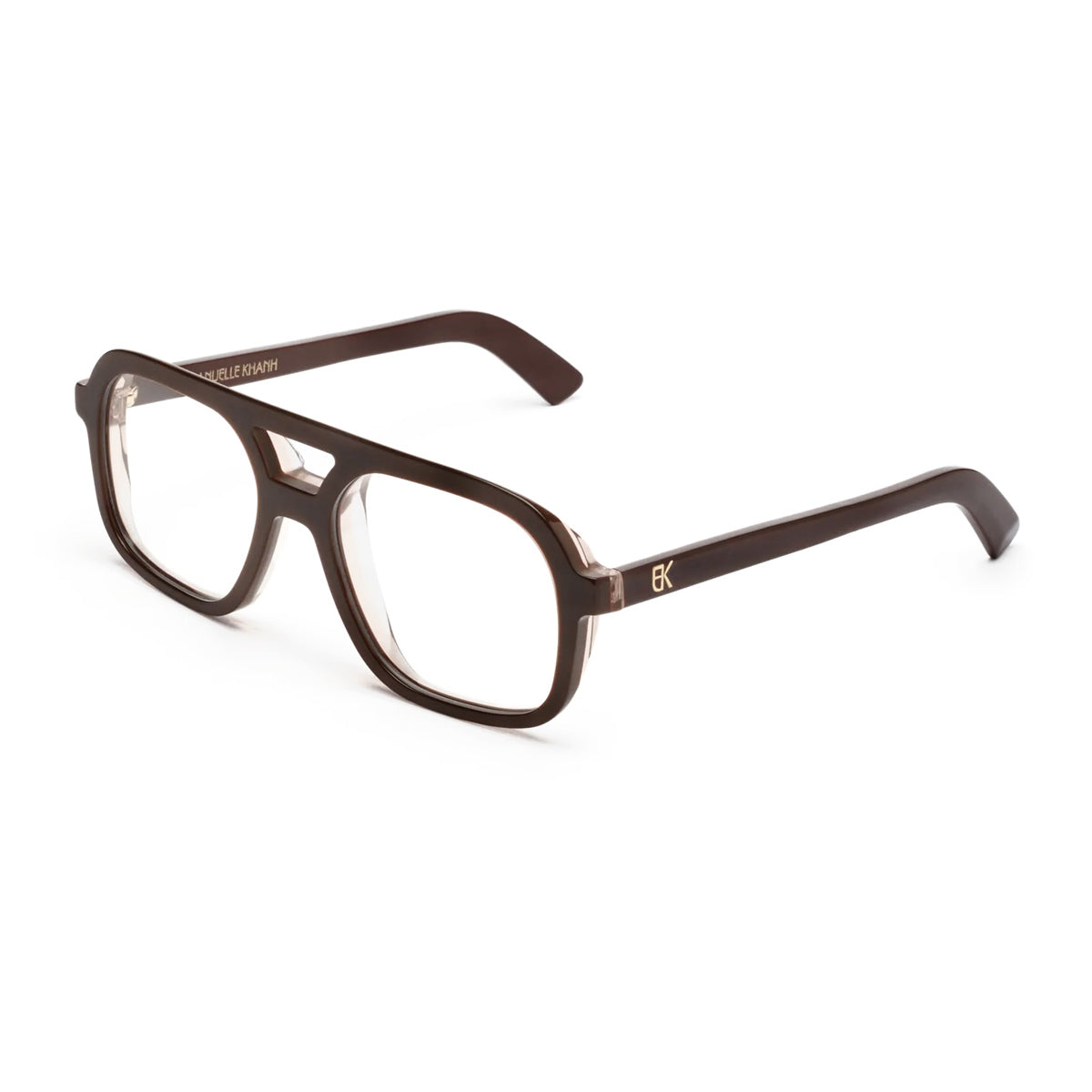 Emmanuelle Khanh Massa 966 Marrone-Laque Chocolat Acetate Occhiali Da Vista