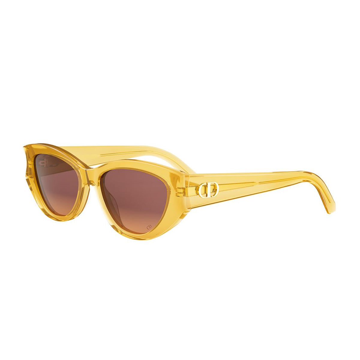 Dior DiorGlow B1I 66d2 Giallo Lucido Acetate Occhiali Da Sole