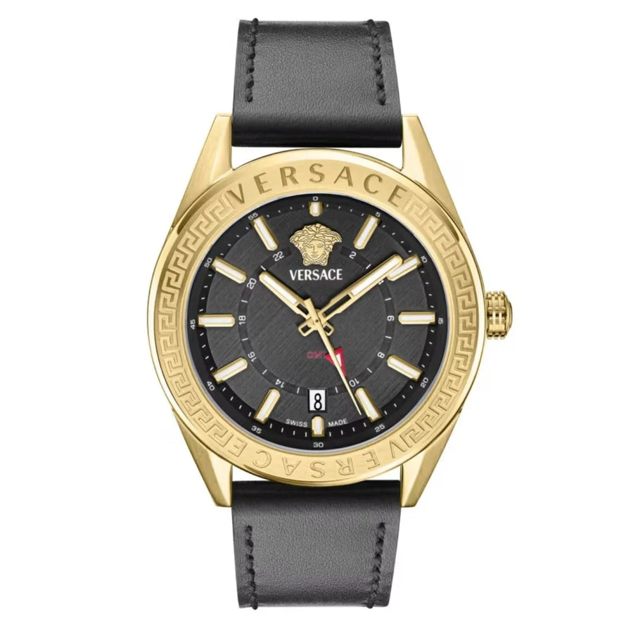 Versace Mens V-Code Black