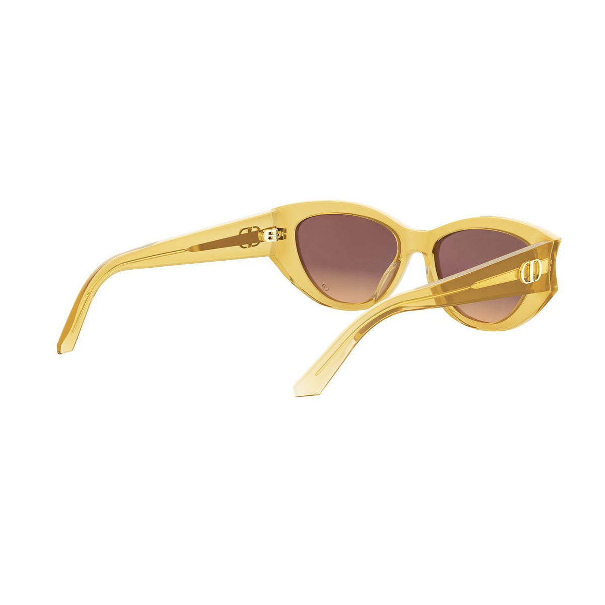 Dior DiorGlow B1I 66d2 Giallo Lucido Acetate Occhiali Da Sole