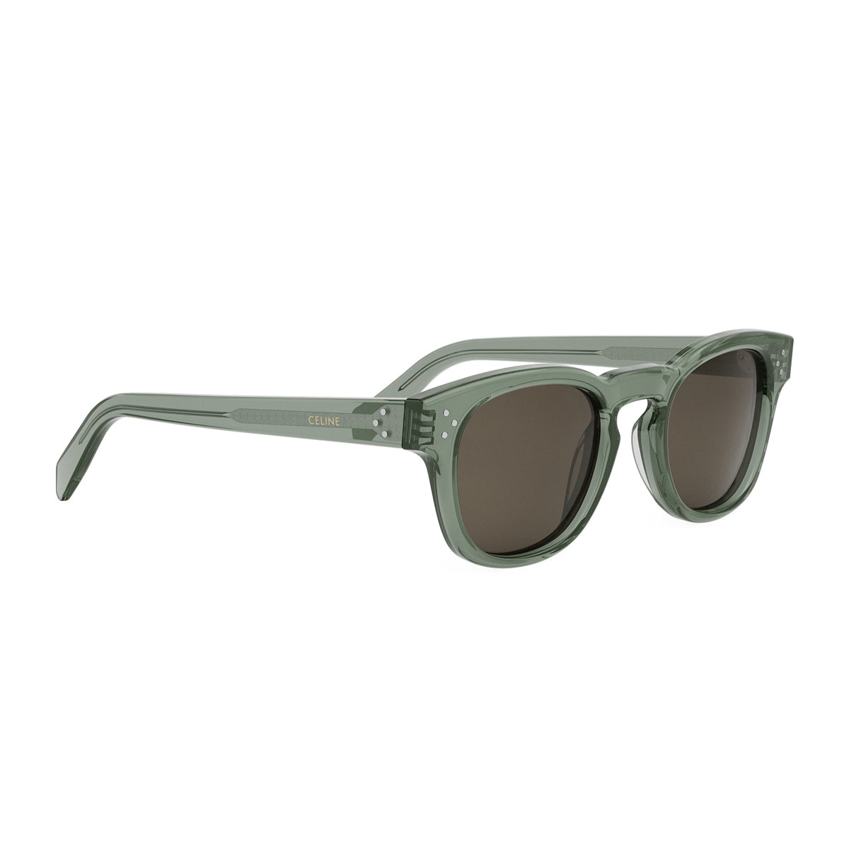 Celine CL40233I 3 Dots 96E Transparent Green Verde Acetate Occhiali Da Sole