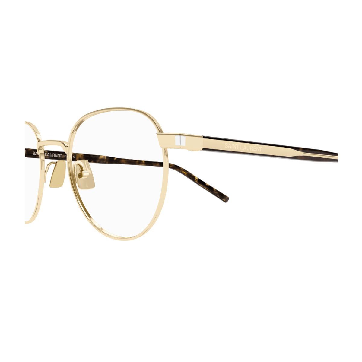 Saint Laurent SL 781 Linea Corner Angle 002 Gold Crystal Havana Oro Acetato/ Metal Occhiali Da Vista