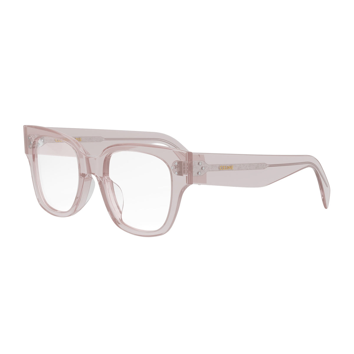Celine CL50110U 3 Dots HD 072 Transparent Rose Rosa Acetate Occhiali Da Vista