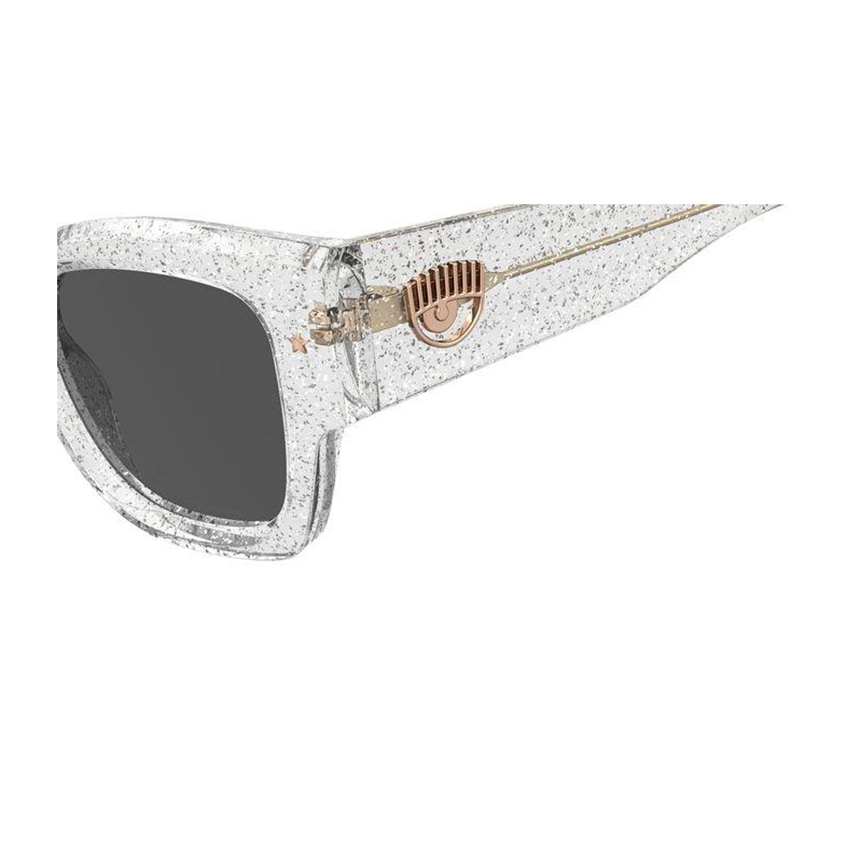 Cf 7023-s MXV-IR GLITTER SLVR Trasparente Acetate Occhiali Sole