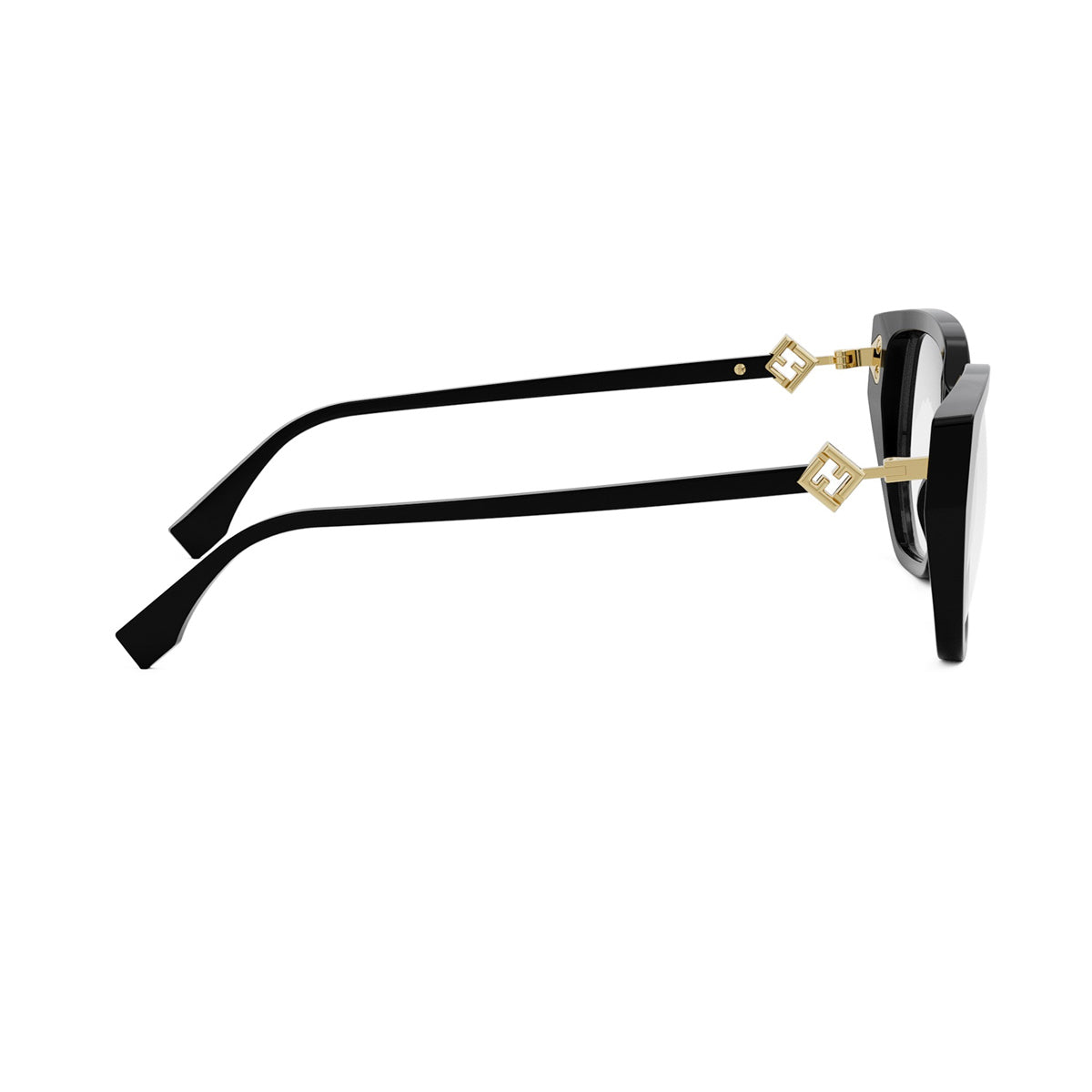 Fendi FE50100I FF DIAMONDS 001 Nero Acetate Occhiali Da Vista