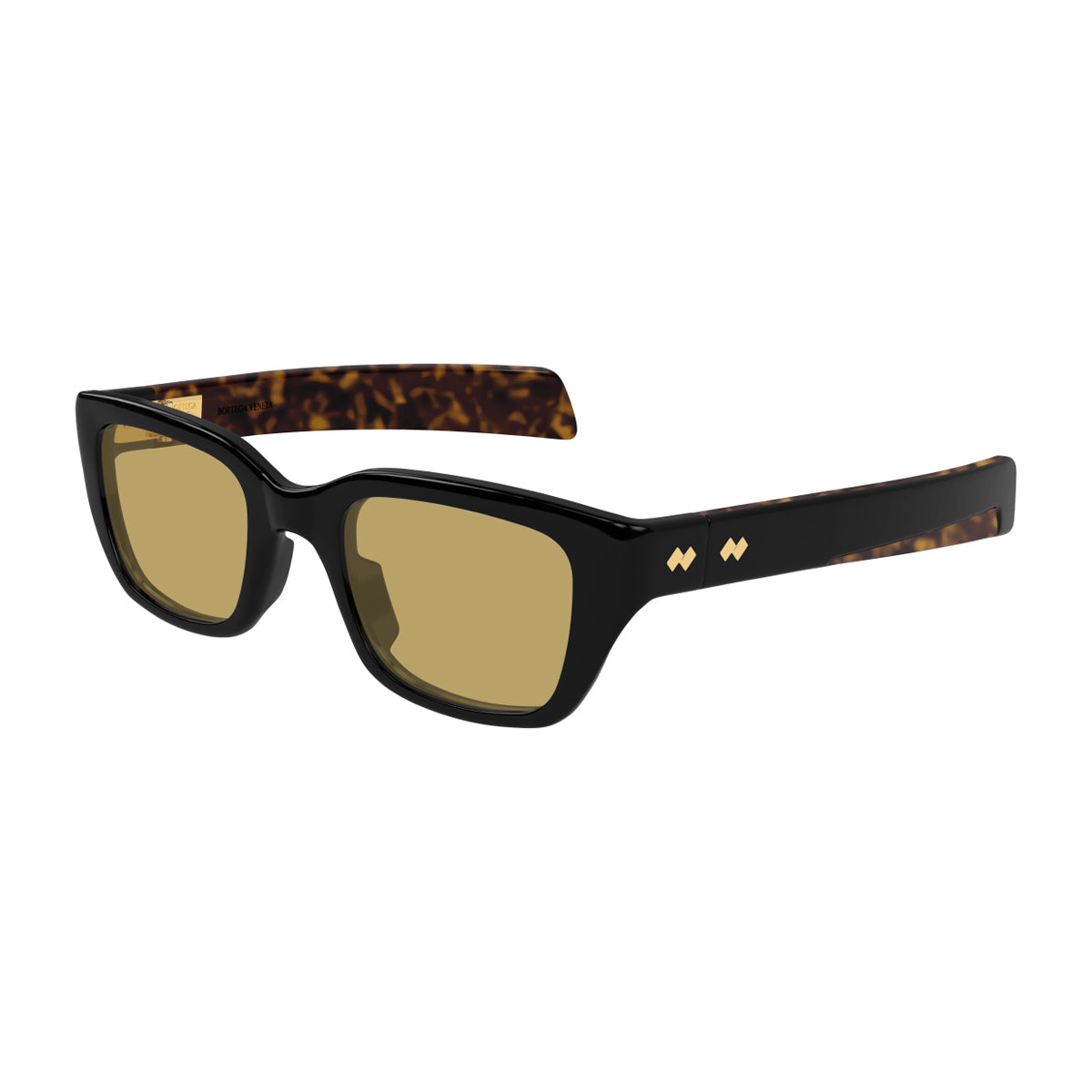 Bottega Veneta BV1393S Linea Ribbon 009 Black Green Nero Recycled Acetate Occhiali Da Sole