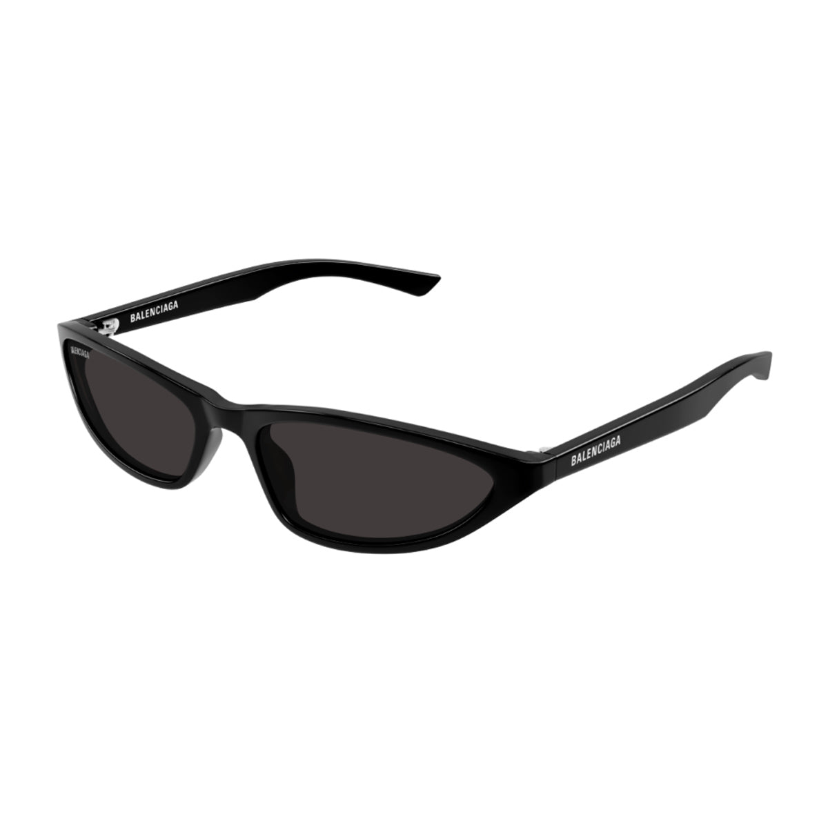 Balenciaga BB0402S Neo Oval 2.0 Linea Everyday 001 Black Grey Nero Recycled Acetate Occhiali Da Sole